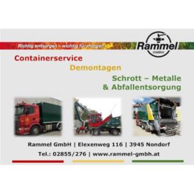Rammel GmbH Containerservice, Demontagen, Schrott - Metalle & Abfallentsorgung